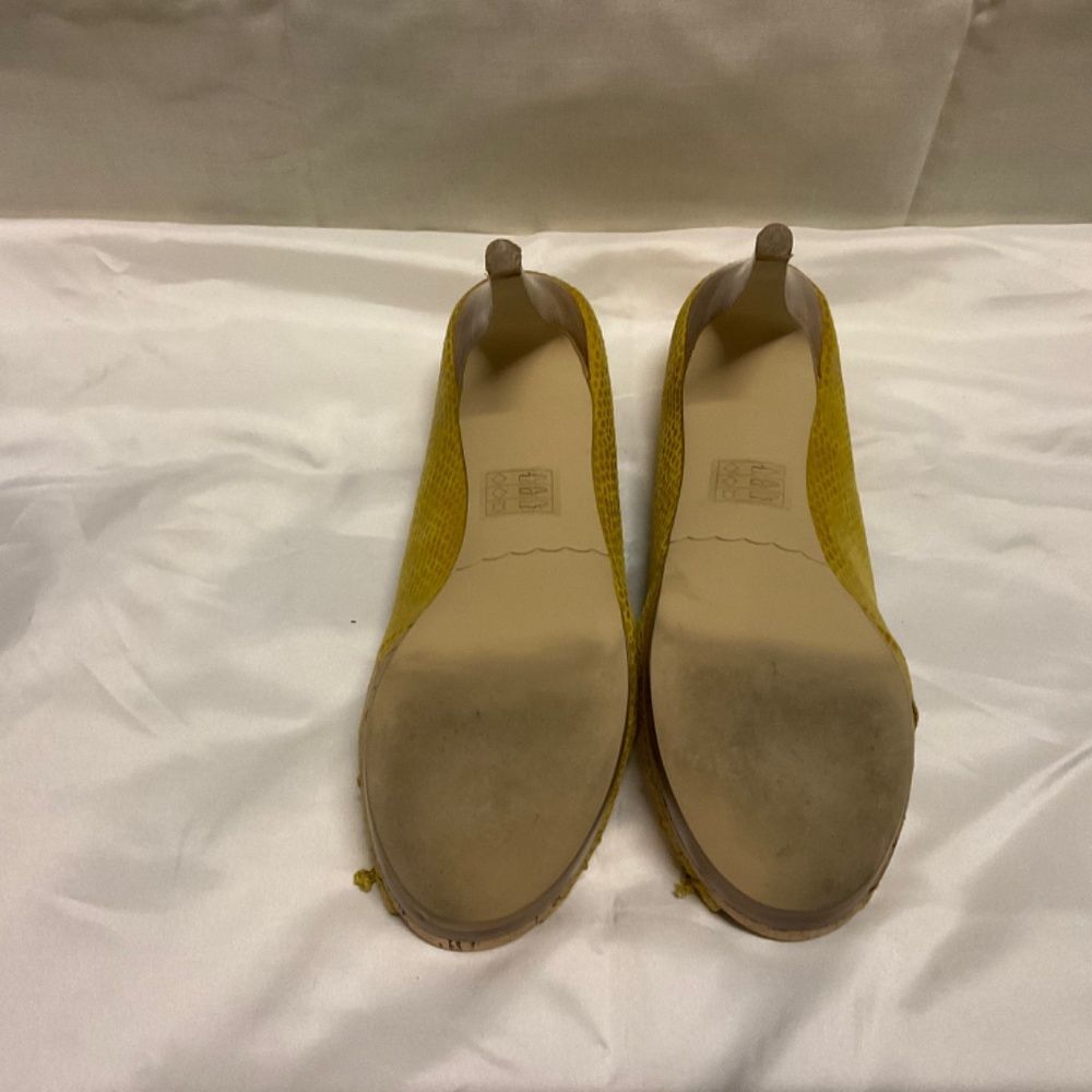 Moda Spana Pippy, Yellow, Faux snakeskin, 6.5 M - Picture 2 of 7